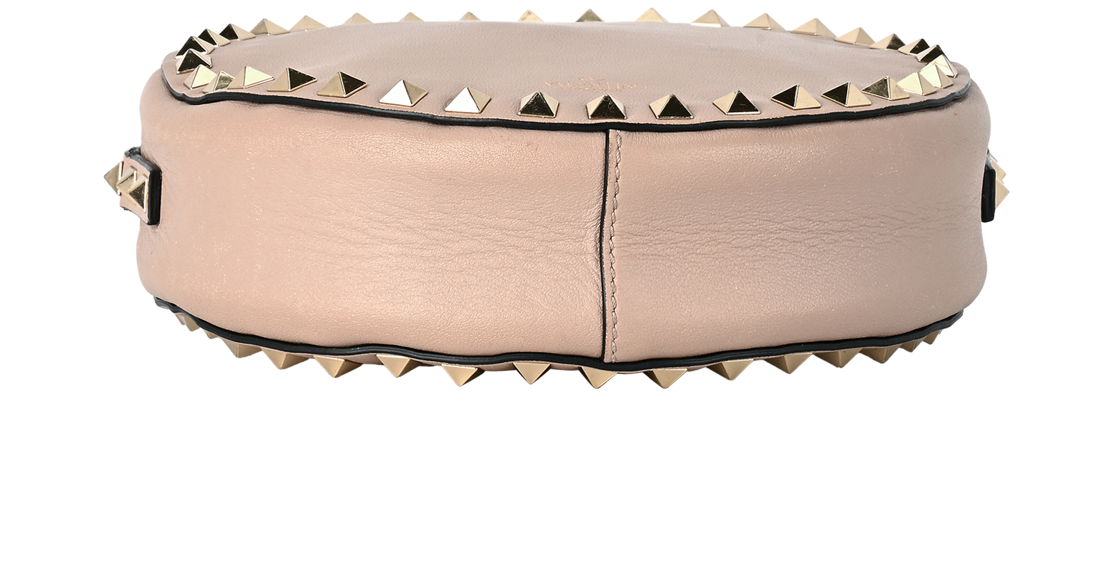 Rockstud Round Crossbody, &pound;290, Handbags, Pink, Leather, Top view